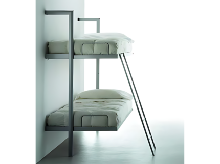 Folding bunk bed wall mounted