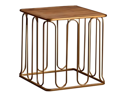SS Gold Dining End Tables OCT 574