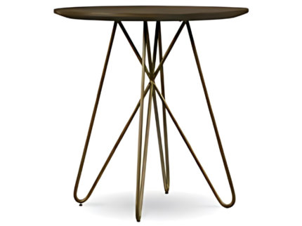 SS Gold Dining End Tables OCT 575